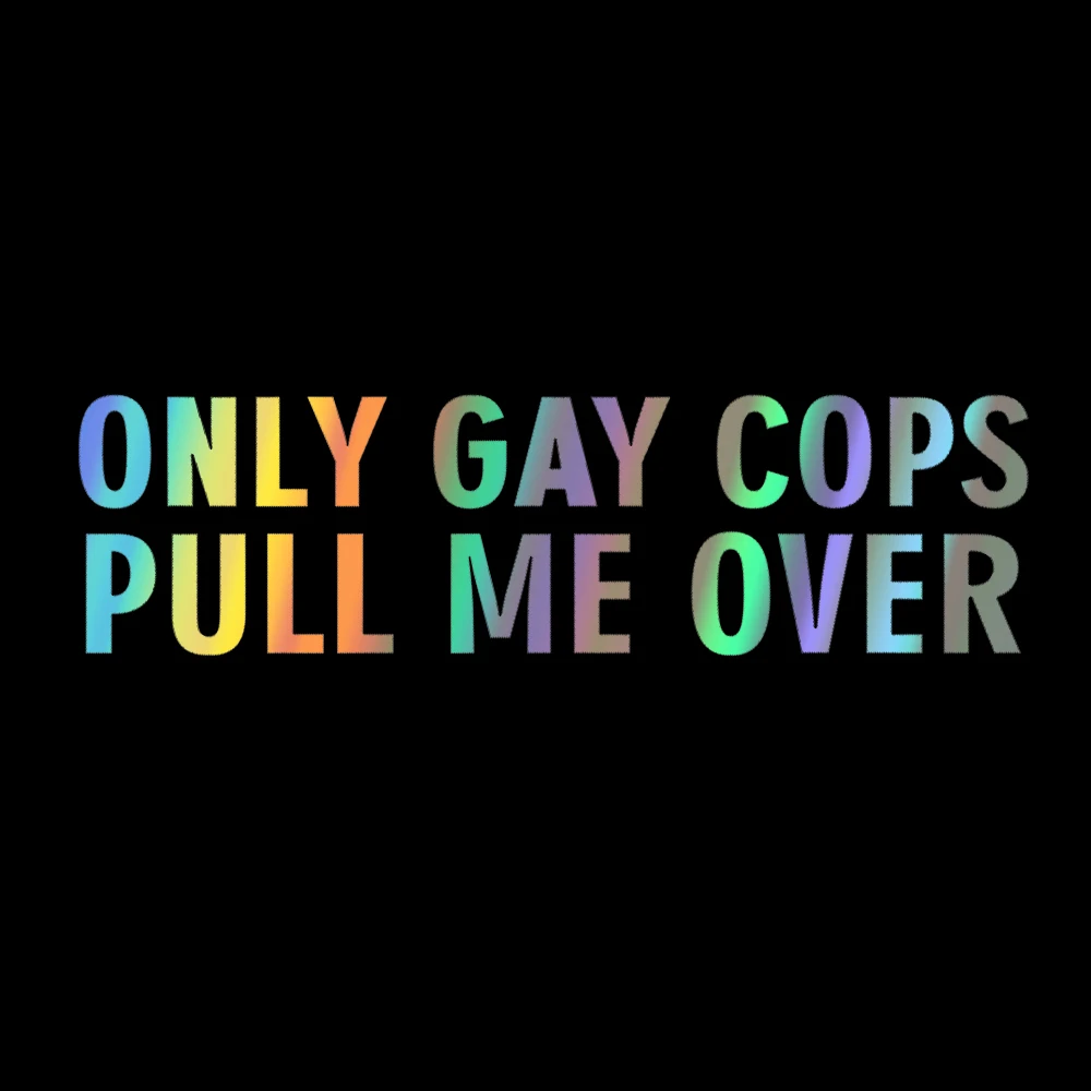 Desk Setup Ideas - 20x5.5cm ONLY GAY COPS PULL ME