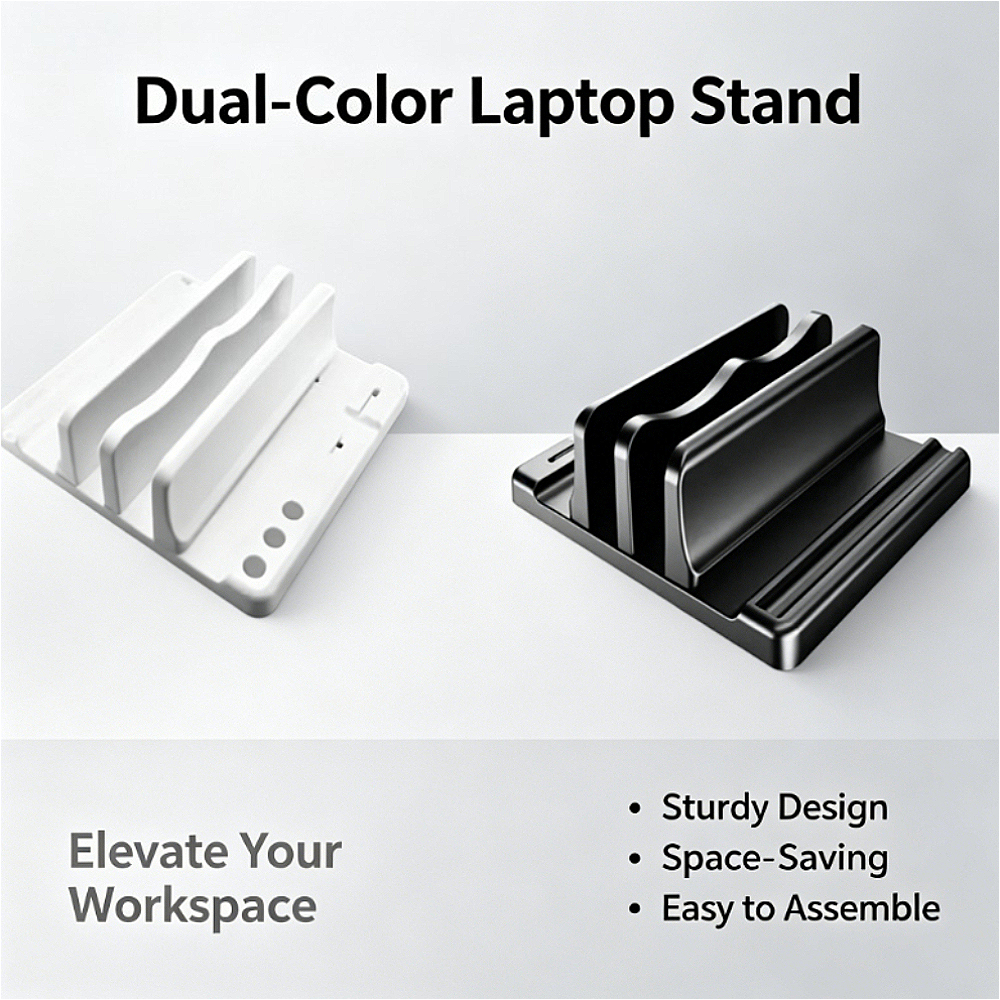 Vertical Laptop Stand - Vertical Laptop Stand, Adjustable Notebook Holder