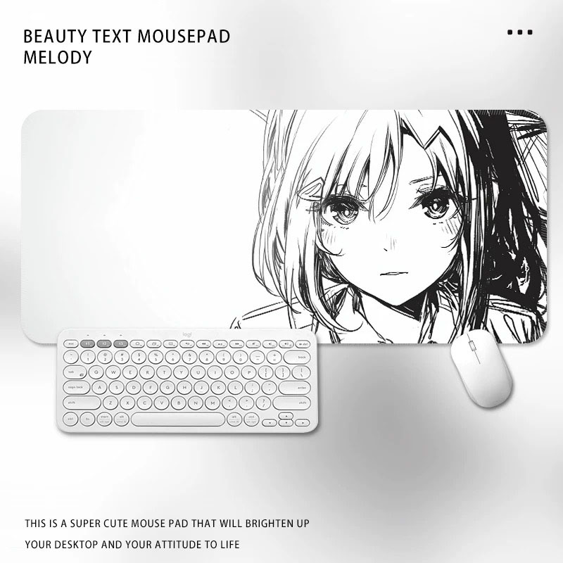 Desk Setup Black And White - Black And White Manga Anime Girl
