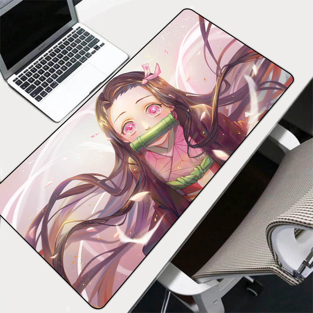 Desk Setup Notebook - Nezuko Mousepad Computer Notebook Non-slip Keyboard
