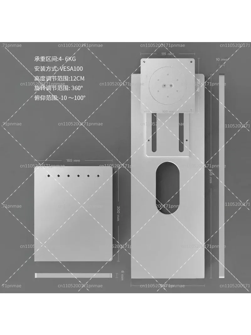 Desk Setup Ergonomic - CNC Aluminum Alloy Monitor Bracket Lifting