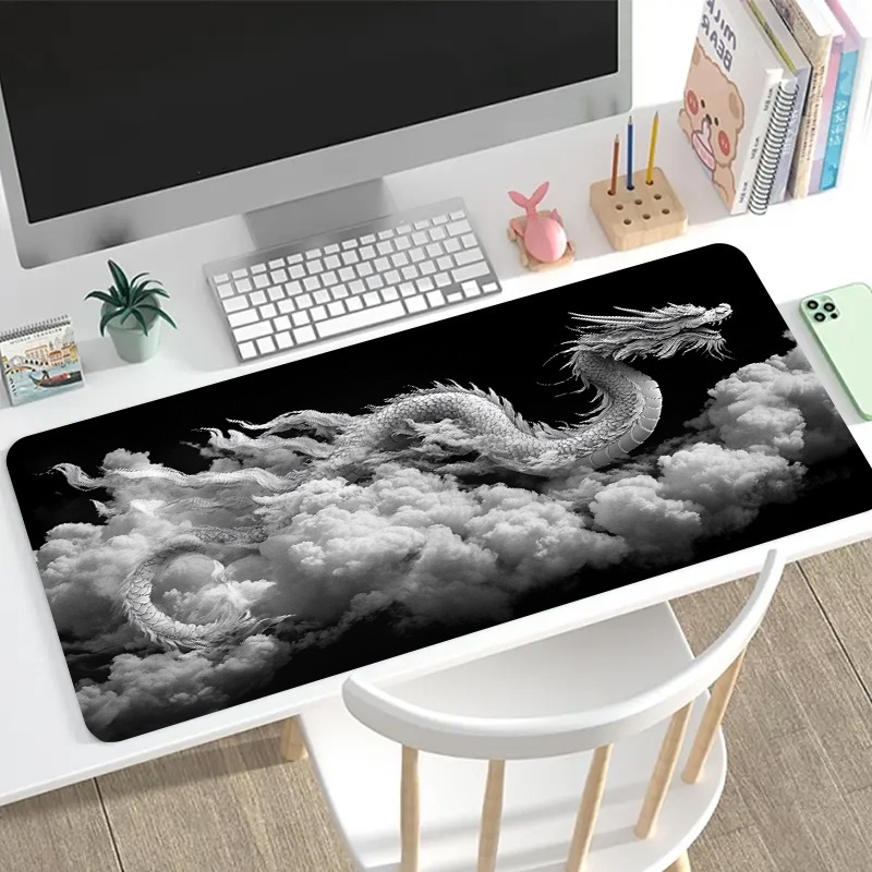 Black and White Dragon Gaming  - Desk Setup Black And White 리뷰 및 가격