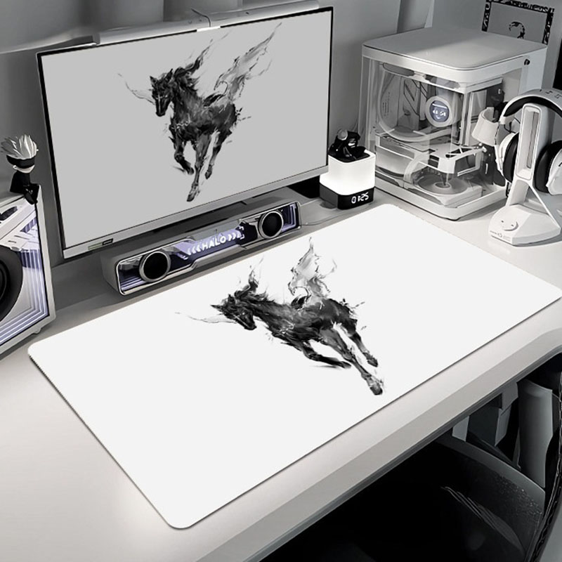Black Cat Fairy Large Mouse Pa - Desk Setup Black And White 리뷰 및 가격