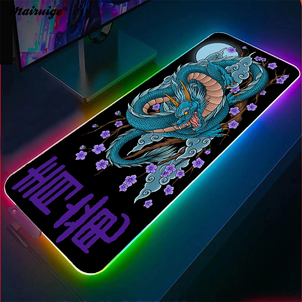 Black Dragon Mouse Pad 900x400 - Desk Setup Rug 리뷰 및 가격
