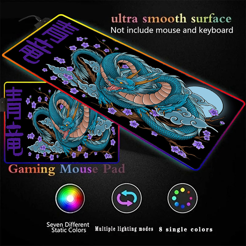 Black Dragon Mouse Pad 900x400 - Desk Setup Rug 리뷰 및 가격