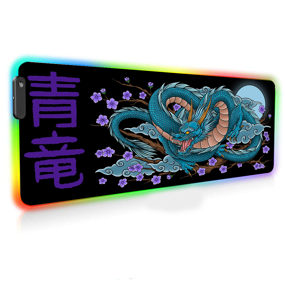 Black Dragon Mouse Pad 900x400 - Desk Setup Rug 리뷰 및 가격