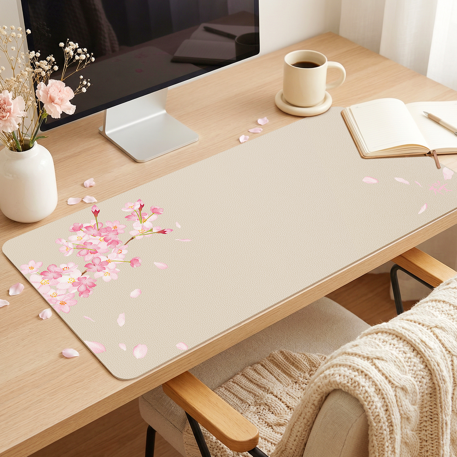 Sakura Japanese Desk Mat, Cher - Desk Pad Leather Large 리뷰 및 가격