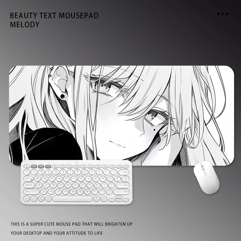 Black and White Manga Girl Mou - Desk Setup Black And White 리뷰 및 가격
