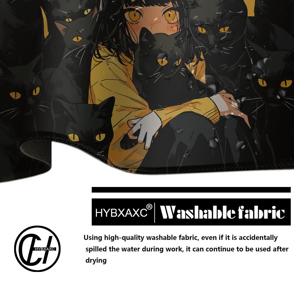 Gaming Mouse Pad Anime Black C - Desk Setup Rug 리뷰 및 가격