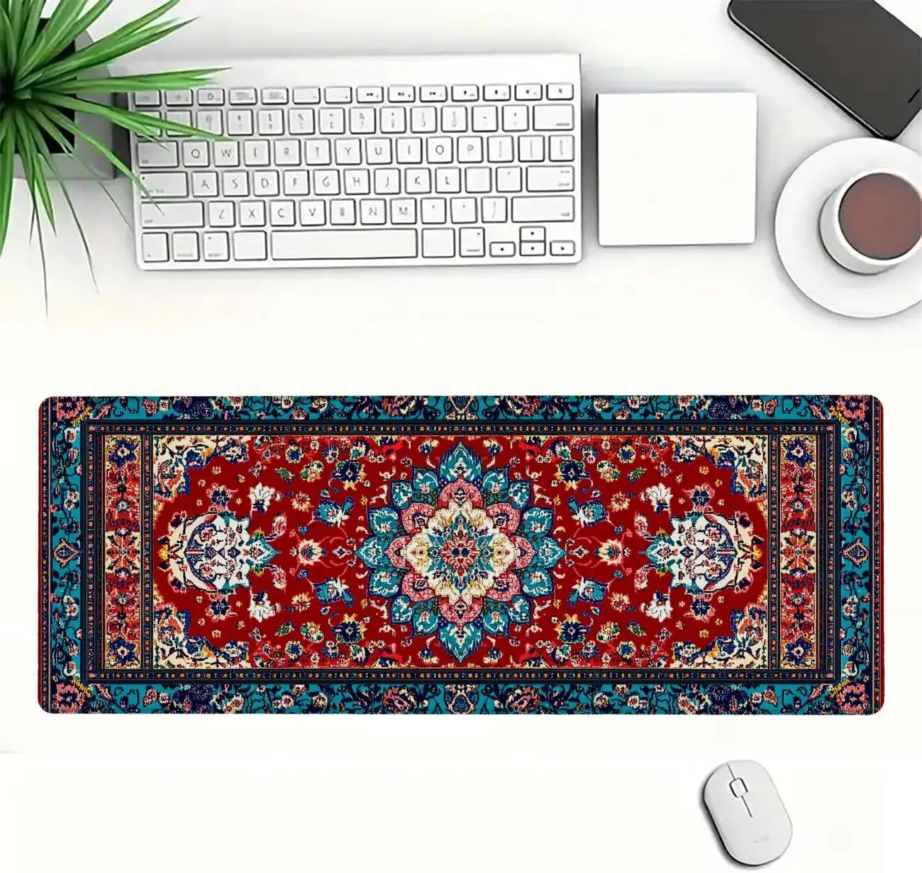 Stylish Ornate Persian Floral  - Desk Setup Rug 리뷰 및 가격