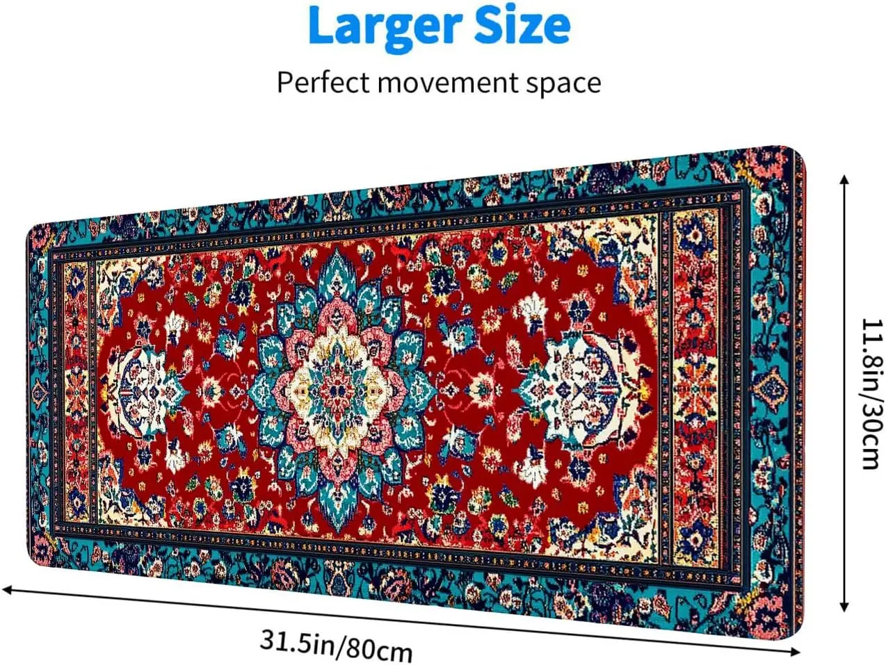 Stylish Ornate Persian Floral  - Desk Setup Rug 리뷰 및 가격