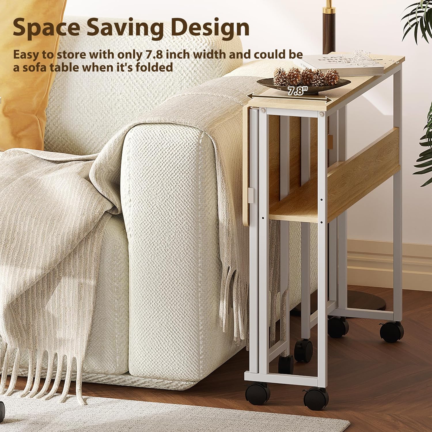 Folding Desk with Storage Shel - Desk Setup Ideas 리뷰 및 가격