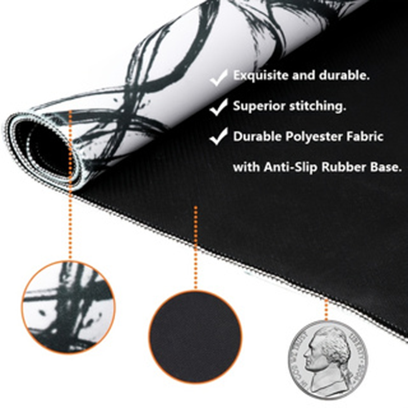 1Pcs Gaming Mouse Pad Desk Mat - Desk Setup Black And White 리뷰 및 가격