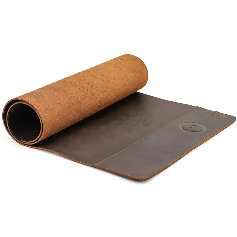 Vintage Cowhide Mouse Pad with - Desk Pad Leather Large 리뷰 및 가격
