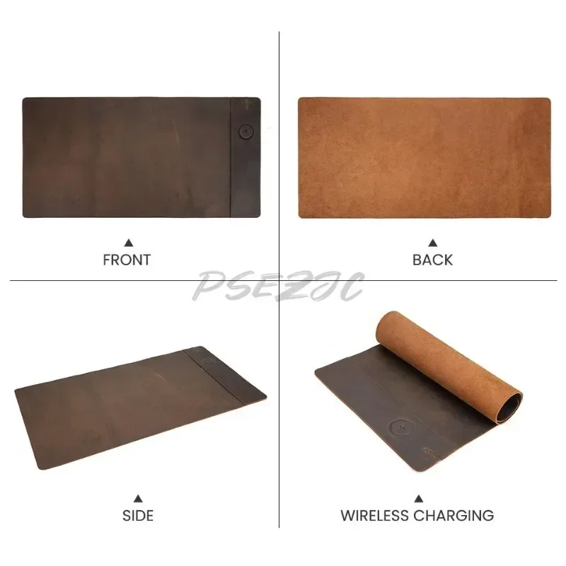 Vintage Cowhide Mouse Pad with - Desk Pad Leather Large 리뷰 및 가격