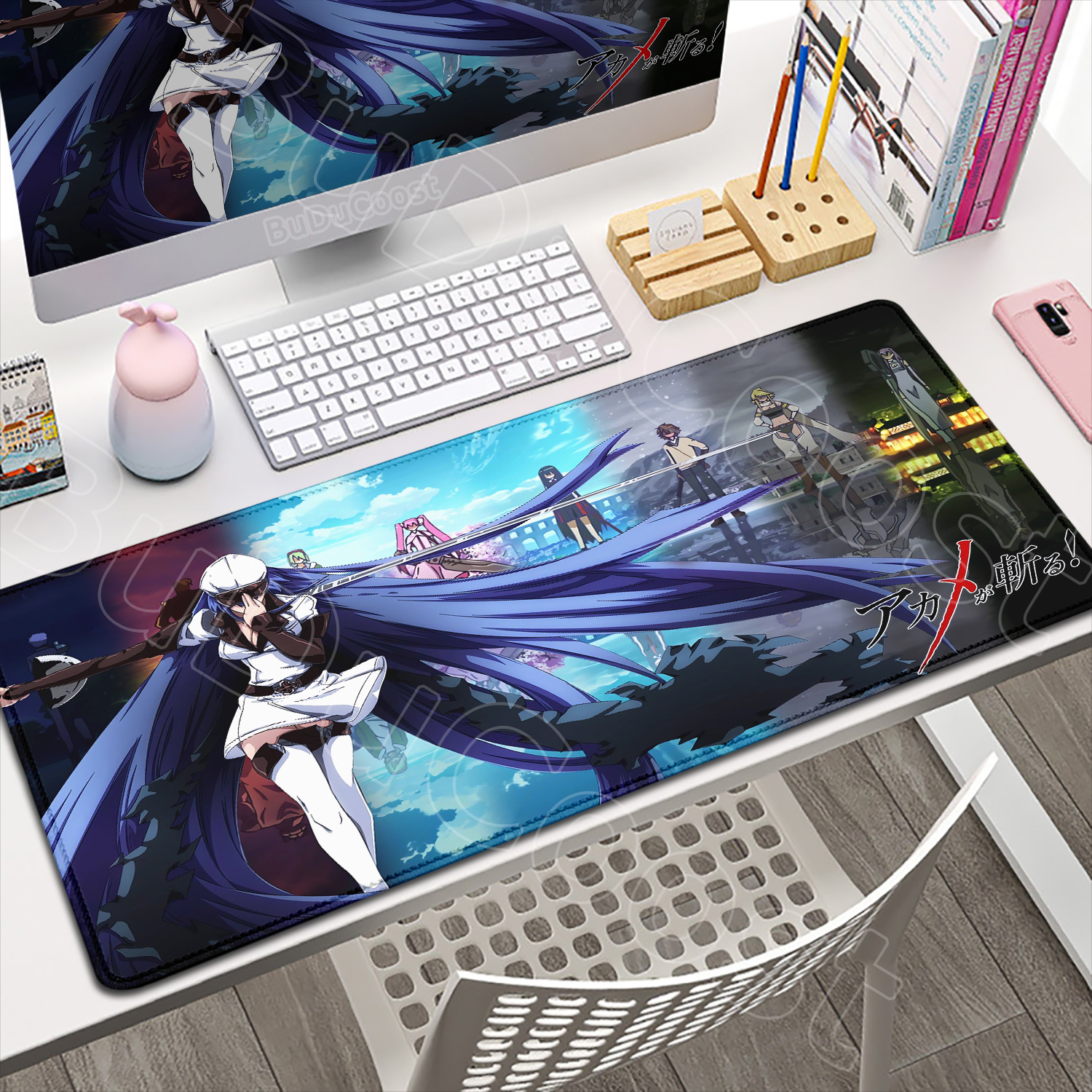 Anime Akame Ga Kill Mouse Pad  - Desk Setup Nature 리뷰 및 가격