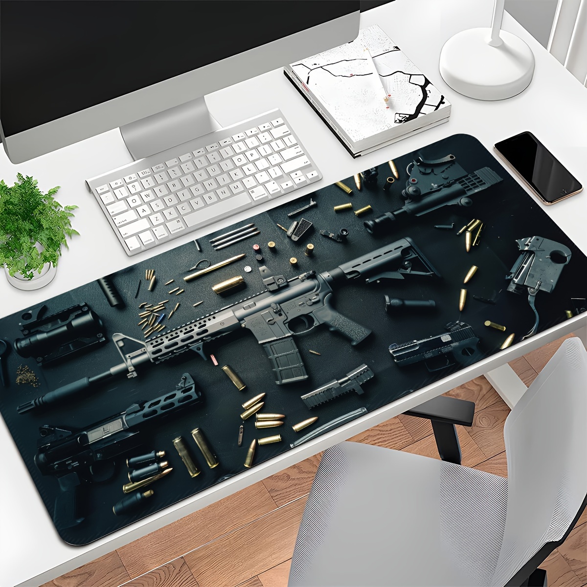 Gun Desk Mat Large Gaming Mous - Desk Setup Rug 리뷰 및 가격