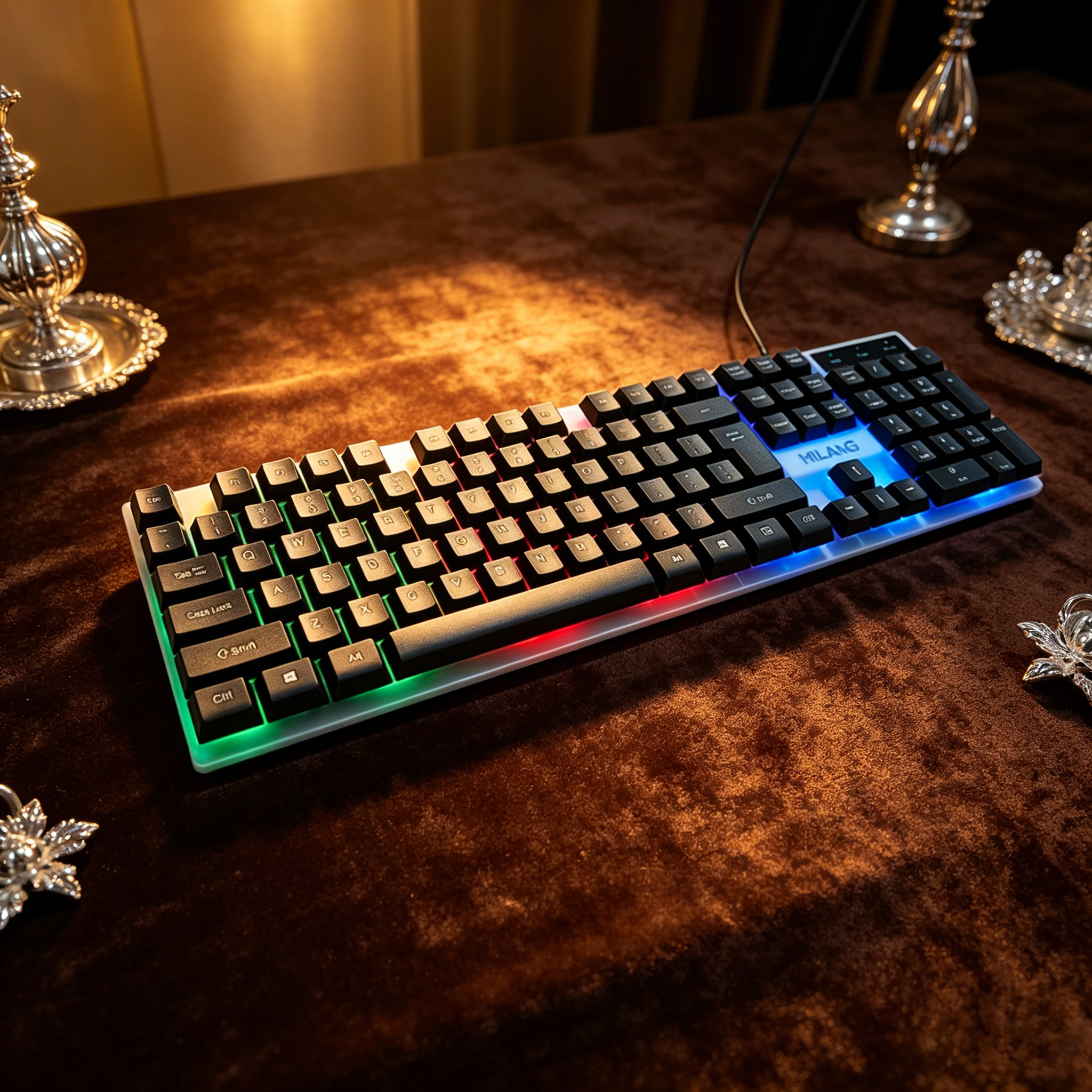 Wired RGB Backlit Keyboard Mou - Desk Setup Ergonomic 리뷰 및 가격