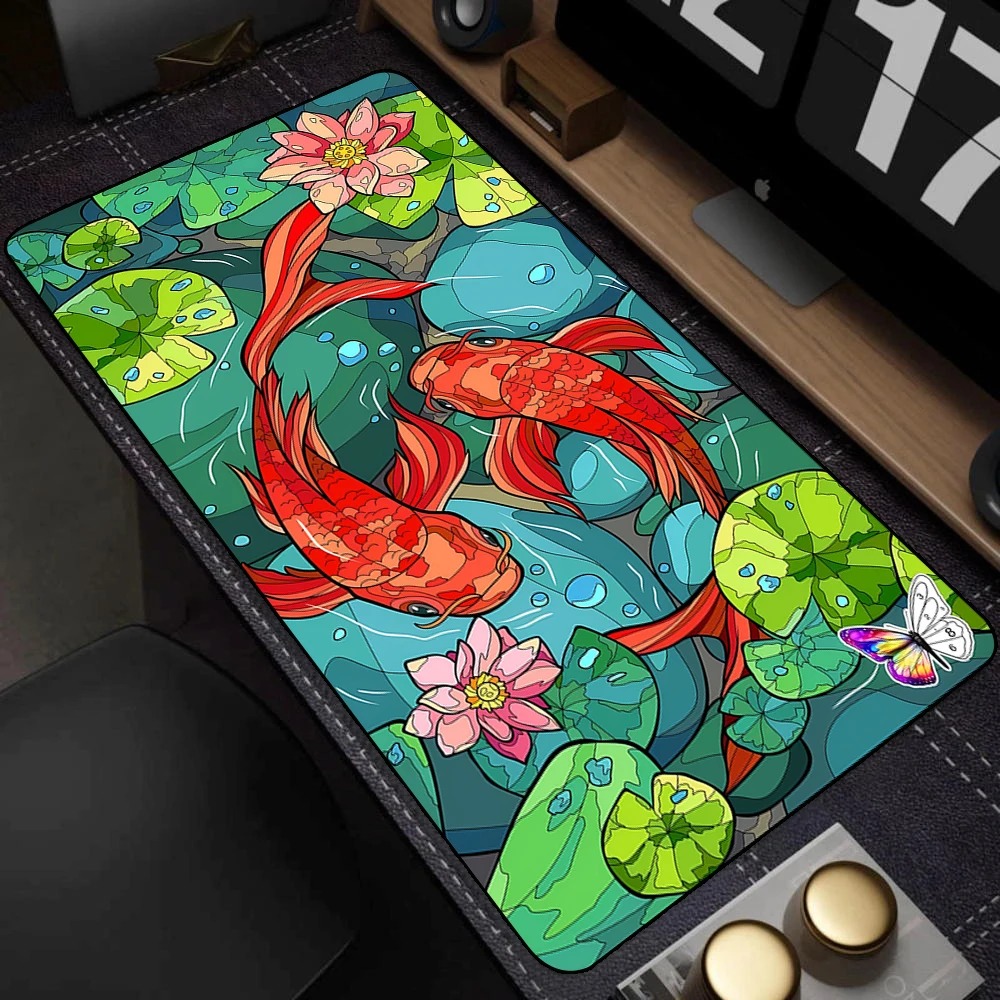 Black White Japanese Koi Fish  - Desk Setup Black And White 리뷰 및 가격