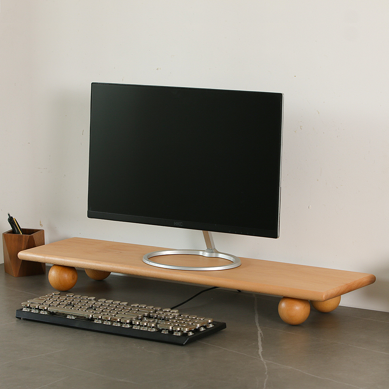 Natural Wood Desktop Riser Dua - Desk Setup Nature 리뷰 및 가격