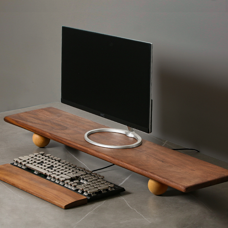 Natural Wood Desktop Riser Dua - Desk Setup Nature 리뷰 및 가격