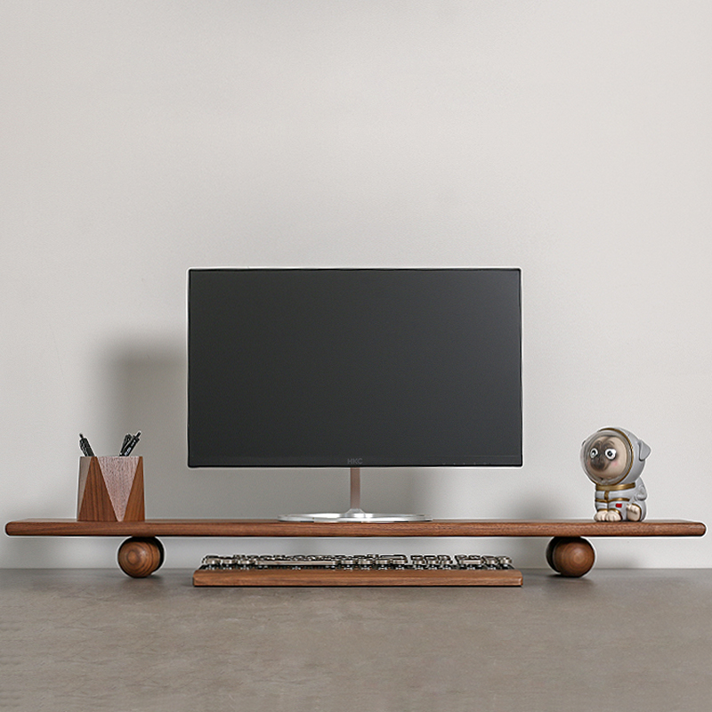 Natural Wood Desktop Riser Dua - Desk Setup Nature 리뷰 및 가격