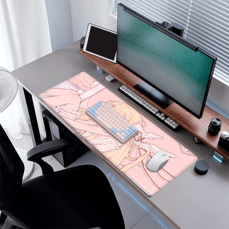 Kawaii Cute Angel Girl Mouse P - Desk Setup Rug 리뷰 및 가격