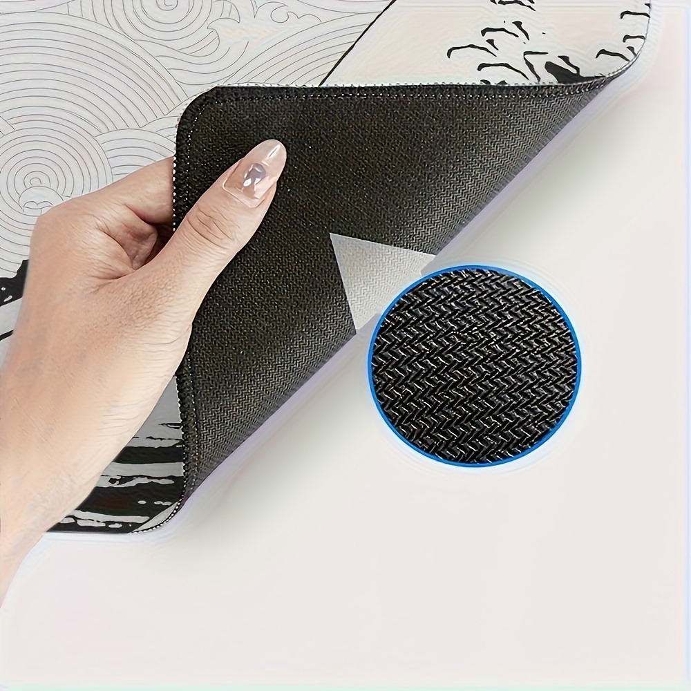 Black White Wave Art XXL Desk  - Desk Setup Black And White 리뷰 및 가격