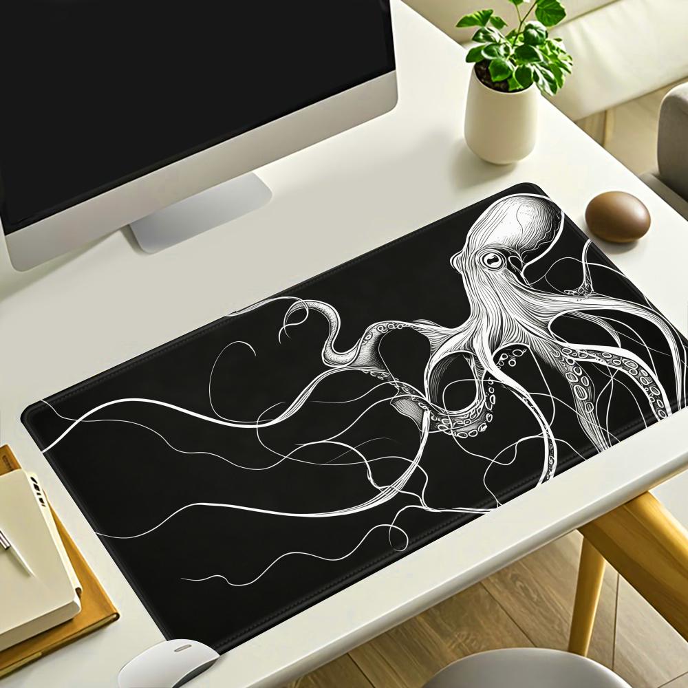 HYBXAXC Octopus Mouse Pad, Bla - Desk Setup Black And White 리뷰 및 가격