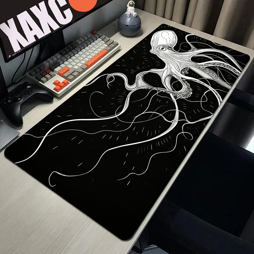 HYBXAXC Octopus Mouse Pad, Bla - Desk Setup Black And White 리뷰 및 가격