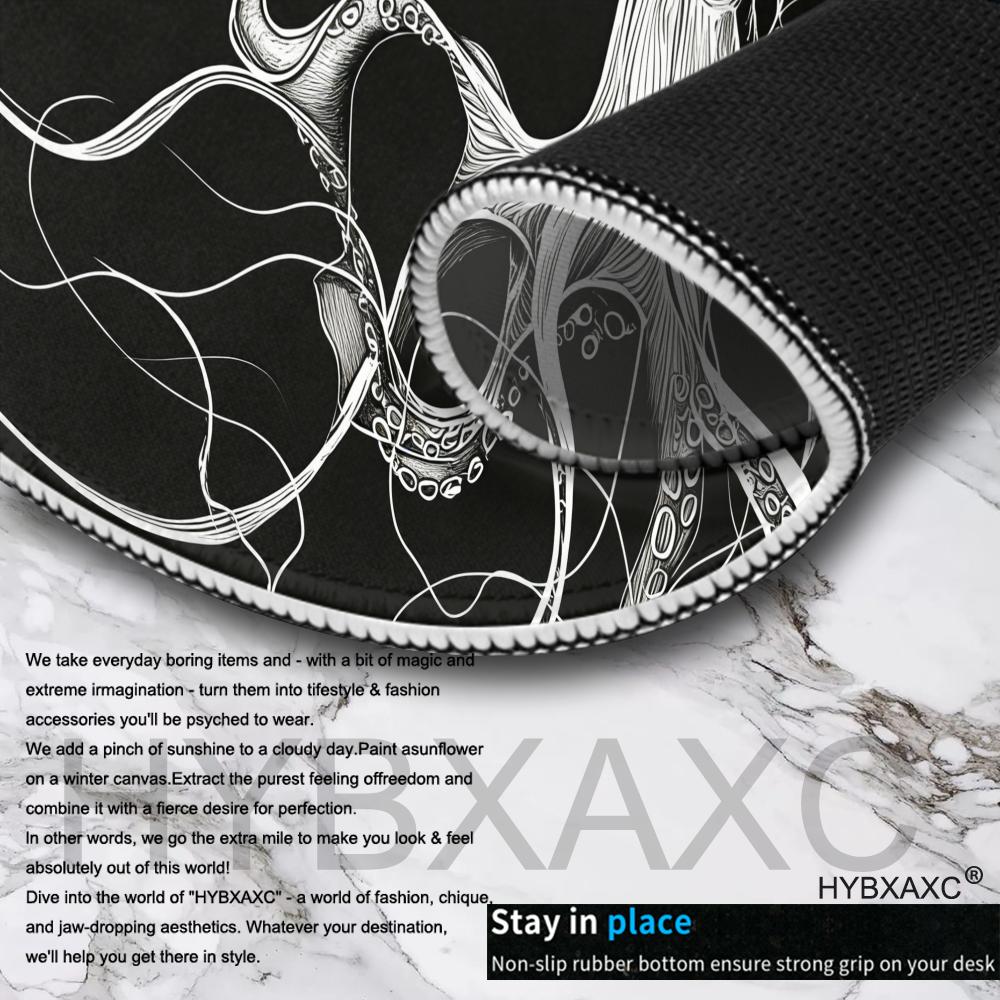 HYBXAXC Octopus Mouse Pad, Bla - Desk Setup Black And White 리뷰 및 가격