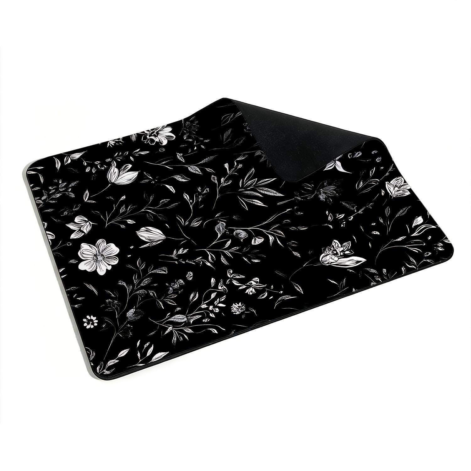 Small Sized Black White Floral - Desk Setup Black And White 리뷰 및 가격