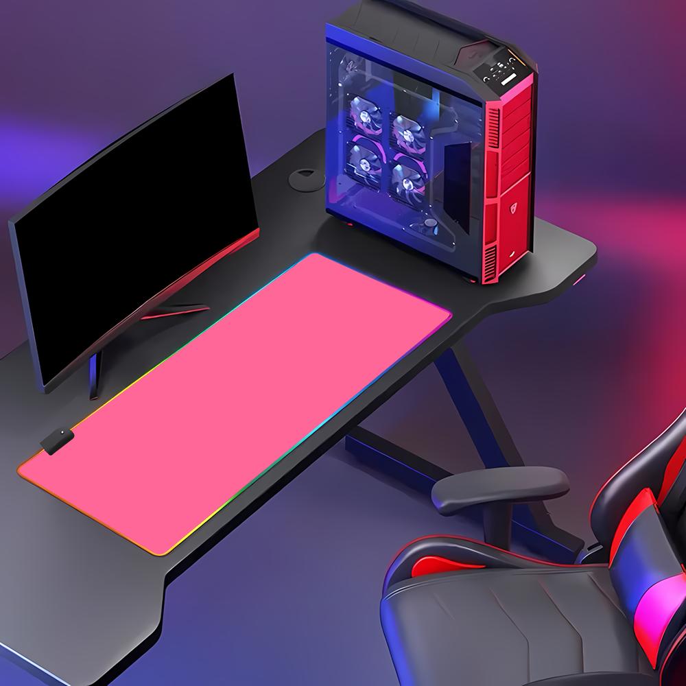 RGB HD Solid Color Gaming Mous - Desk Setup Rug 리뷰 및 가격