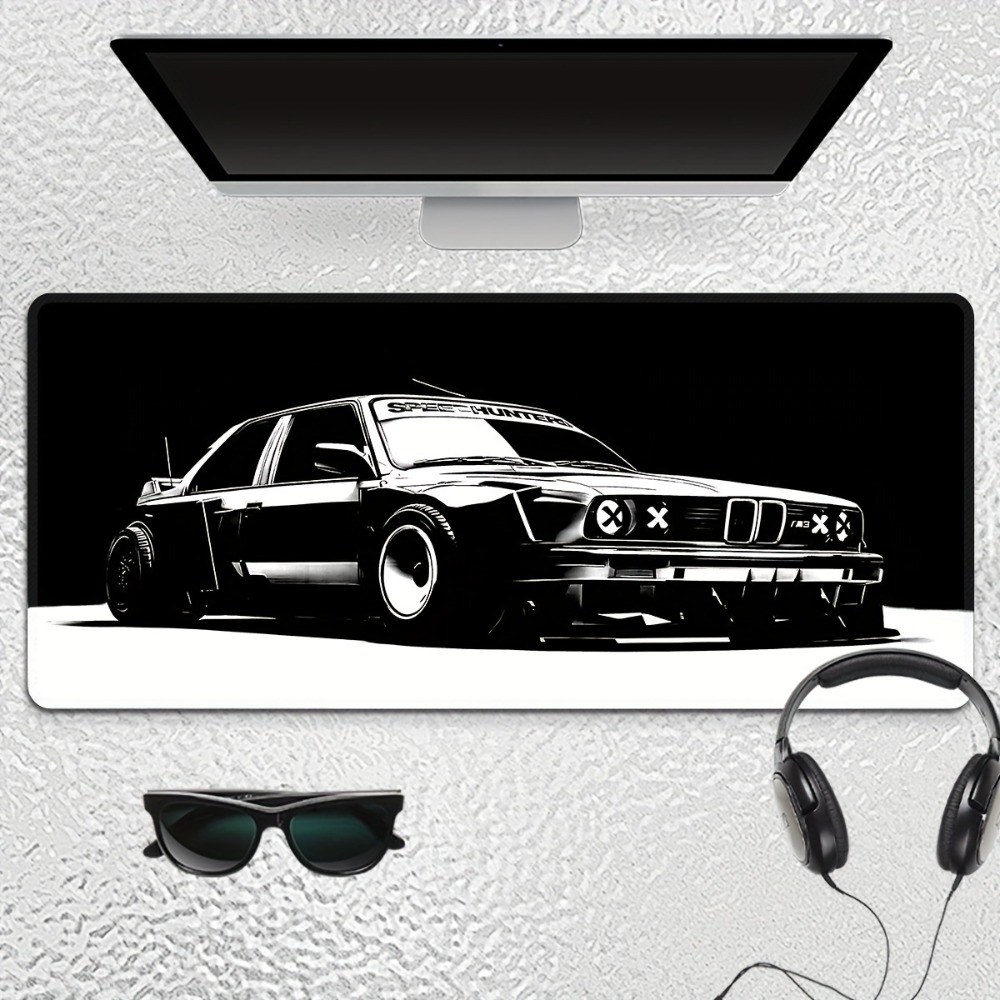 Large Black White Car Gaming M - Desk Setup Black And White 리뷰 및 가격