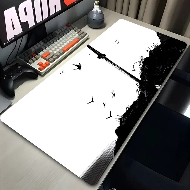 Gothic Desk Mat Big Gaming Lap - Desk Setup Black And White 리뷰 및 가격