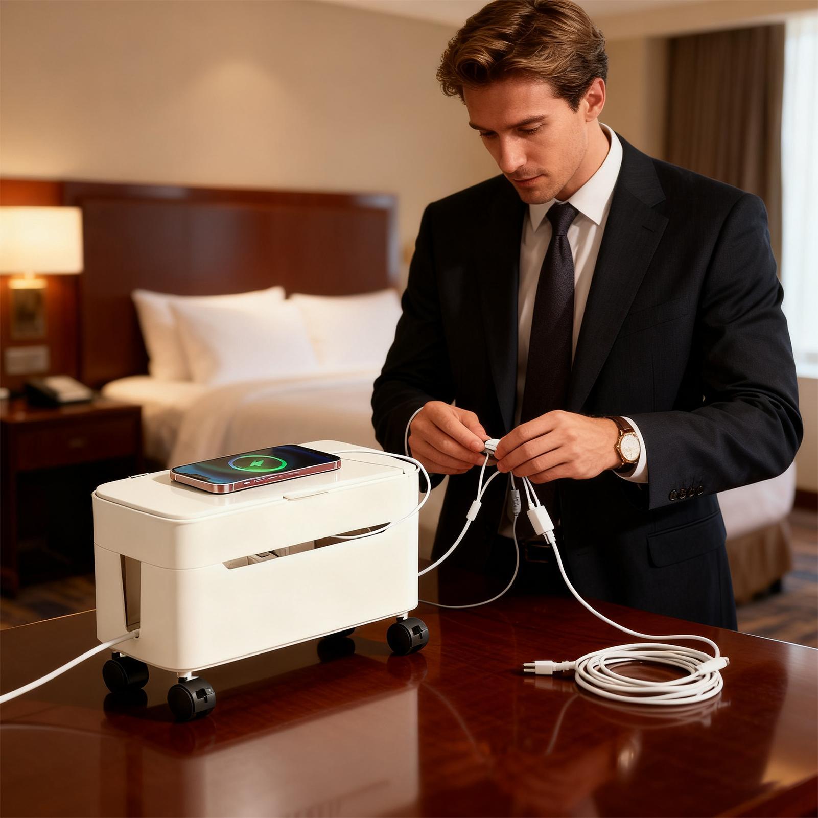 Cord Management Box Wire Stora - Desk Setup Tv 리뷰 및 가격