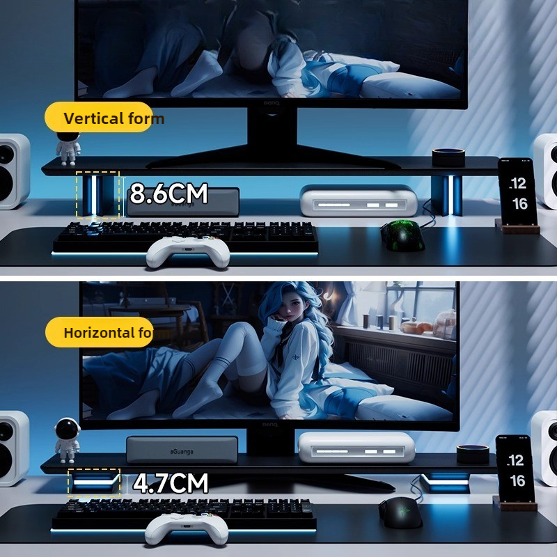 RGB Monitor Stand Ergonomic Co - Desk Setup Ergonomic 리뷰 및 가격