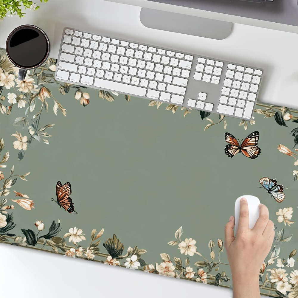 Plant table mat with butterfly - Desk Setup Art 리뷰 및 가격