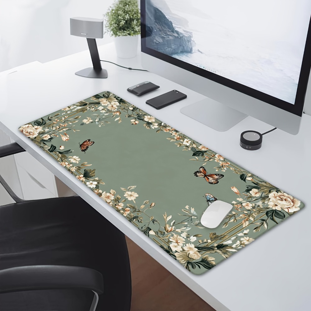 Plant table mat with butterfly - Desk Setup Art 리뷰 및 가격