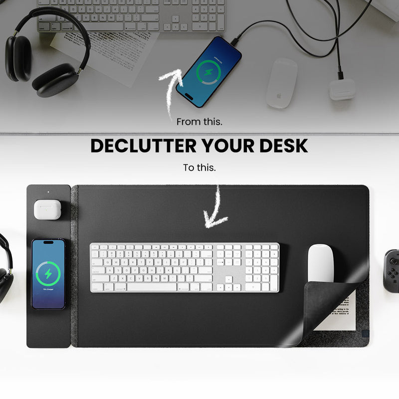 15W Magnetic Wireless Charging - Desk Pad Leather Large 리뷰 및 가격