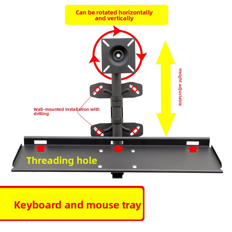Adjustable Wall Keyboard Tray  - Desk Setup With Keyboard Tray 리뷰 및 가격