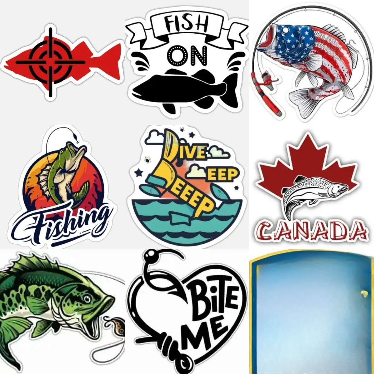 Perch Fishing Stickers Window  - Desk Setup Ideas 리뷰 및 가격
