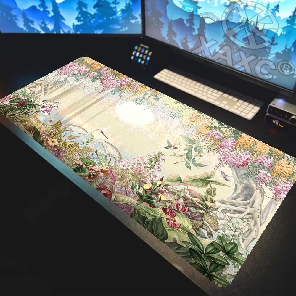 nchanted Forest Desk Mat 90x40 - Desk Setup Nature 리뷰 및 가격