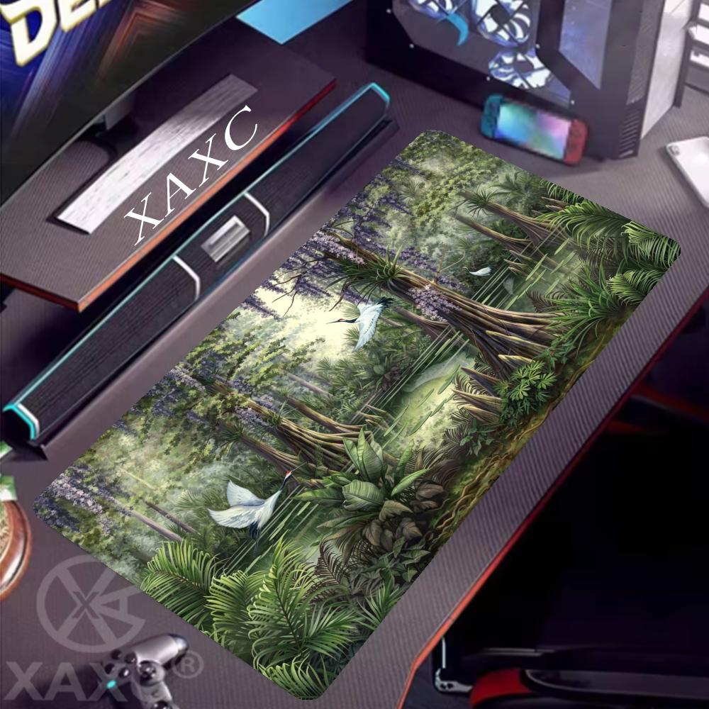 nchanted Forest Desk Mat 90x40 - Desk Setup Nature 리뷰 및 가격