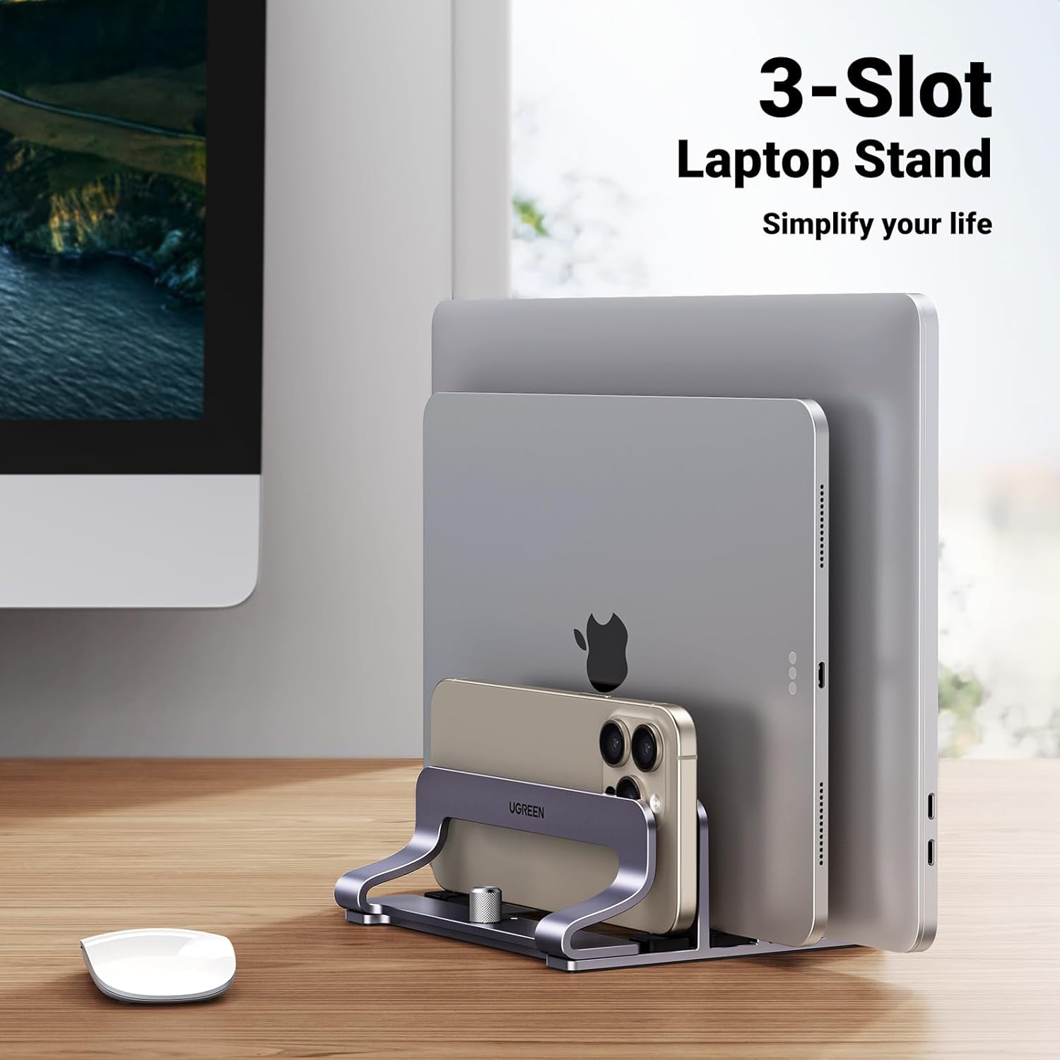 3-Slot Vertical Laptop Stand f - Vertical Laptop Stand 리뷰 및 가격