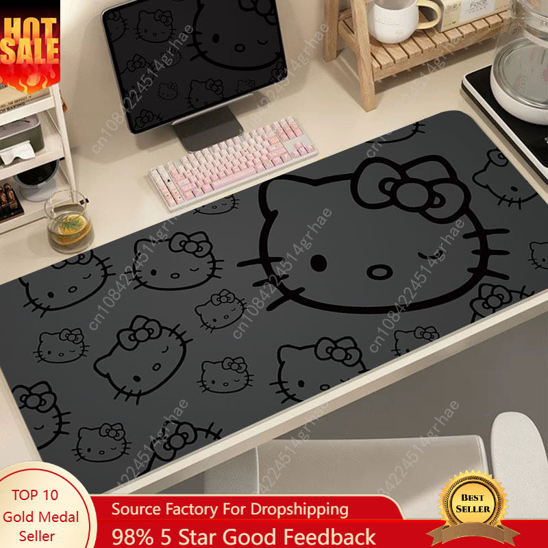 Hello Kitty Leather Printed Mo - Desk Pad Leather Large 리뷰 및 가격