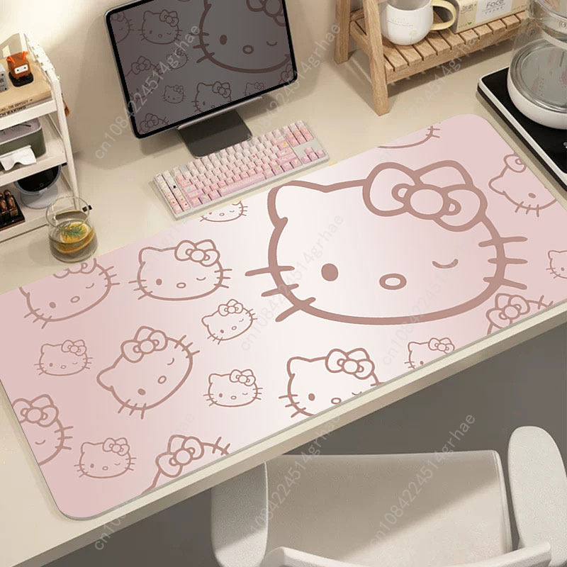 Hello Kitty Leather Printed Mo - Desk Pad Leather Large 리뷰 및 가격