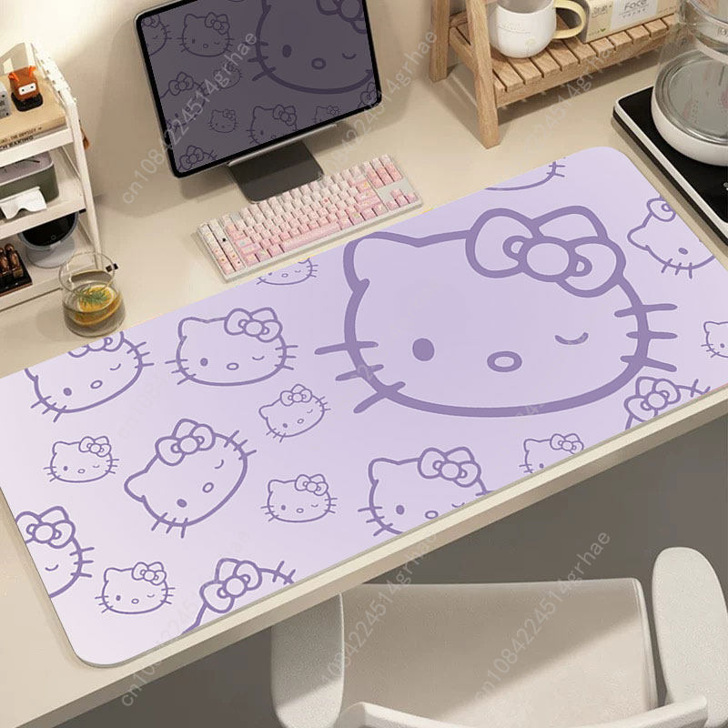 Hello Kitty Leather Printed Mo - Desk Pad Leather Large 리뷰 및 가격