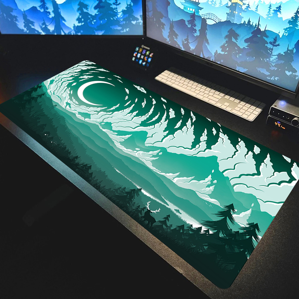Moon and Stars Large Desk Mat  - Desk Setup Art 리뷰 및 가격