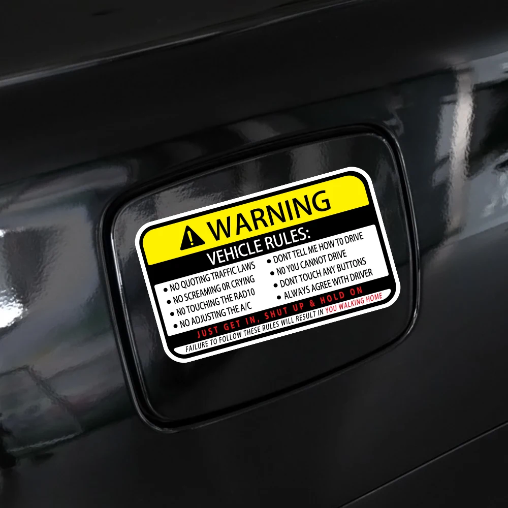 13x7.7cm Warning Words Car Sti - Desk Setup Ideas 리뷰 및 가격